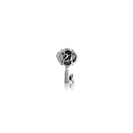 500131 evolve sterling silver charm lk076 21st key