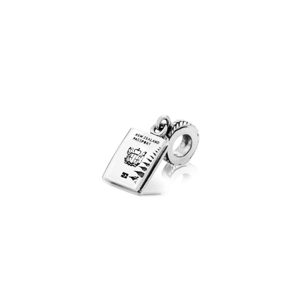 Evolve Stg NZ Passport Charm Bead