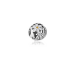 Load image into Gallery viewer, Evolve Stg Enamel CZ Daisy Bead
