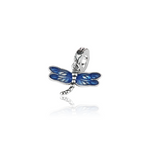 Load image into Gallery viewer, Evolve Stg Enamel Dragonfly Charm Bead

