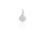 Load image into Gallery viewer, Evolve Stg CZ Seashell Charm Drop Bead
