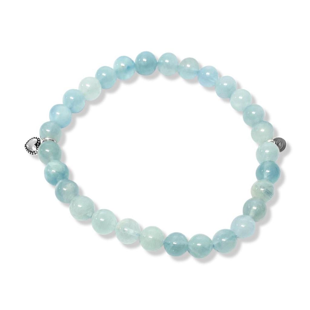 510003 la pierre stg aquamarine stretch bracelet