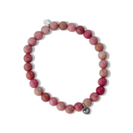 Load image into Gallery viewer, La Pierre Stg Rhodochrosite Stretch Bracelet
