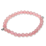 Load image into Gallery viewer, La Pierre Stg Rose Quartz Stretch Bracelet
