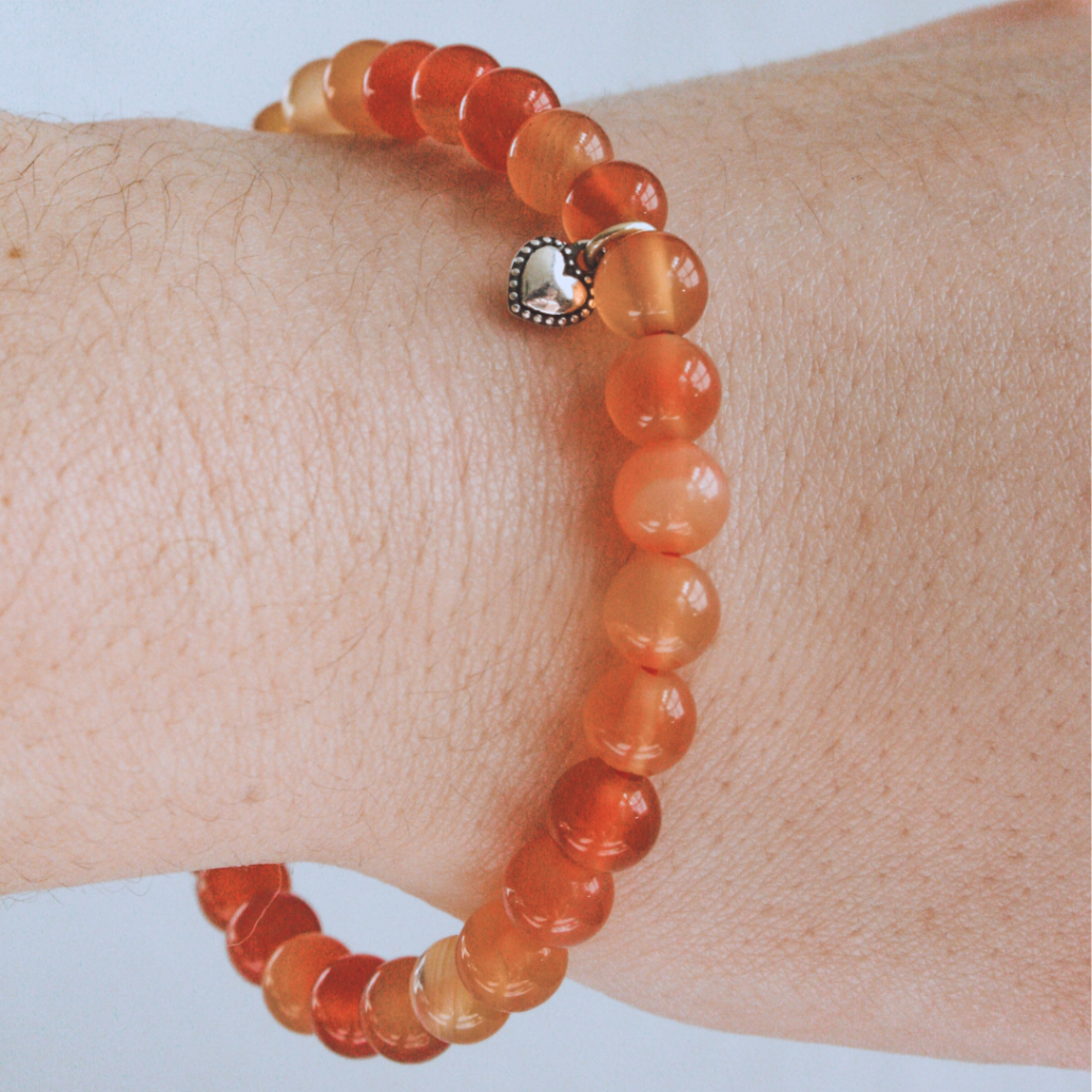 La pierre stg carnelian stretch bracelet