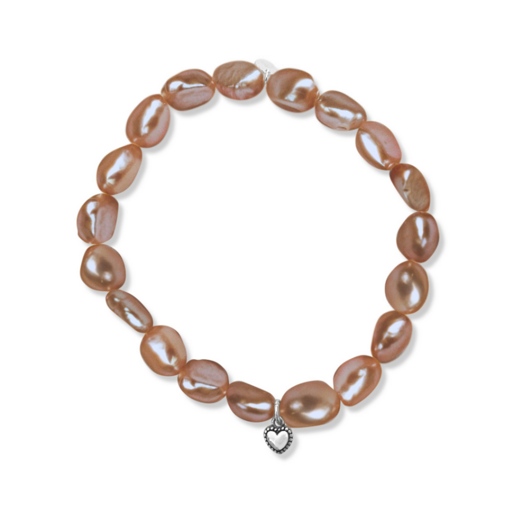 510009 la pierre stg pink keshi pearl bracelet