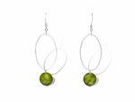 Load image into Gallery viewer, La Pierre Stg Fuchsite Drop Earrings
