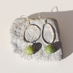 Load image into Gallery viewer, La Pierre Stg Fuchsite Drop Earrings
