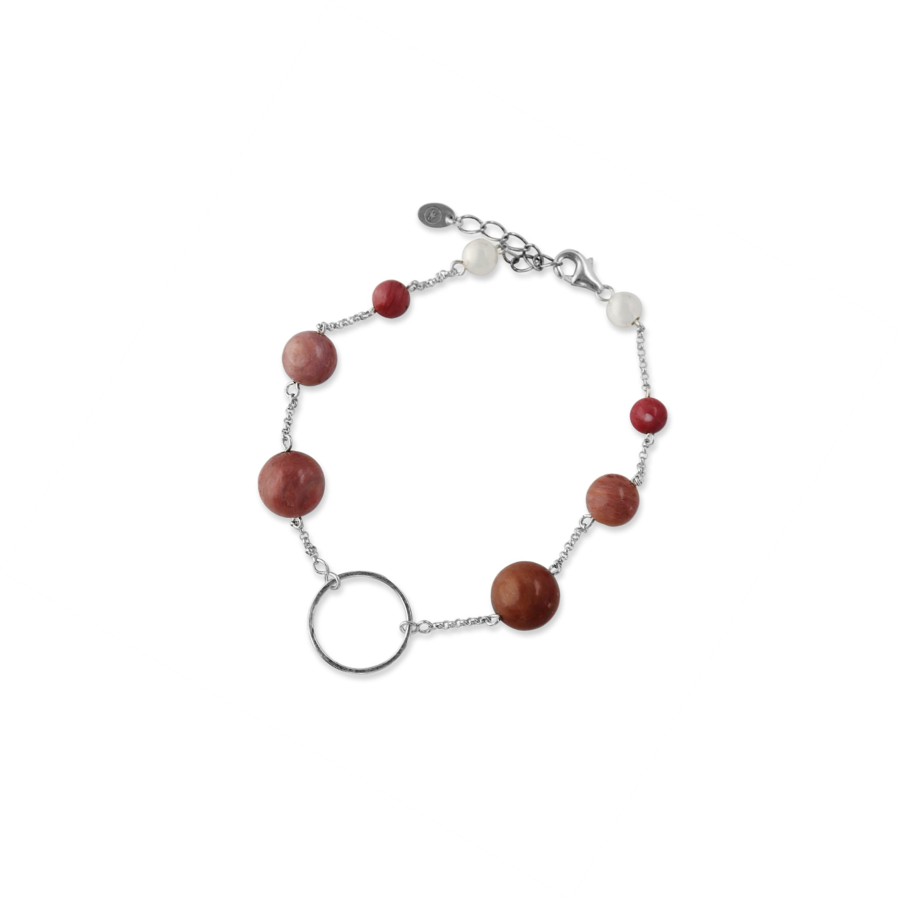 510030 la pierre stg pink rhodochrosite bracelet