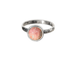 Load image into Gallery viewer, La Stele Stg Pink Rhodochrosite Round Ring
