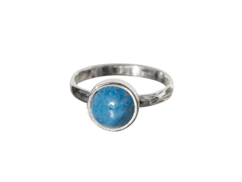 La Stele Stg Lapis Lazuli Round Ring