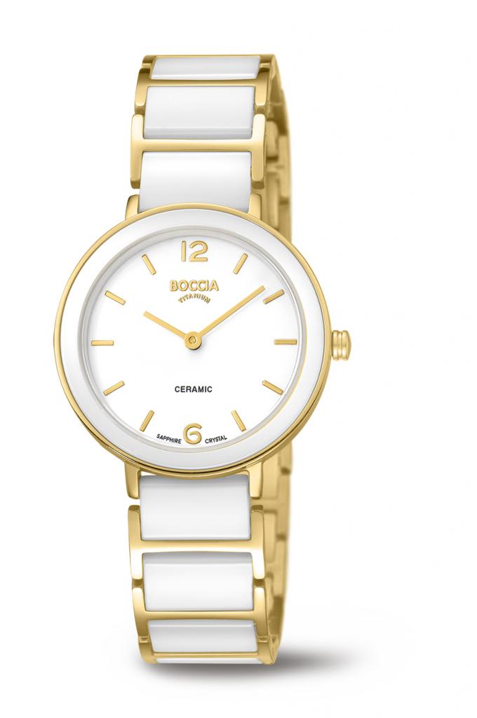 Boccia Ladies Titanium Ceramic Quartz Watch