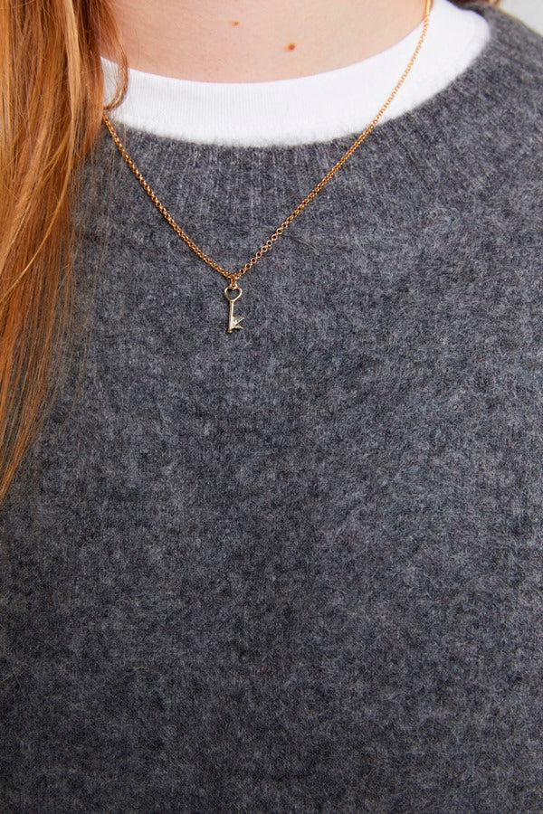 Karen walker stg monogram key necklace