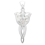 Load image into Gallery viewer, Lord Of The Rings Stg CZ Arwen's Evenstar Pendant - Large
