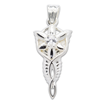 Load image into Gallery viewer, Lord Of The Rings Stg CZ Arwen's Evenstar Pendant - Small
