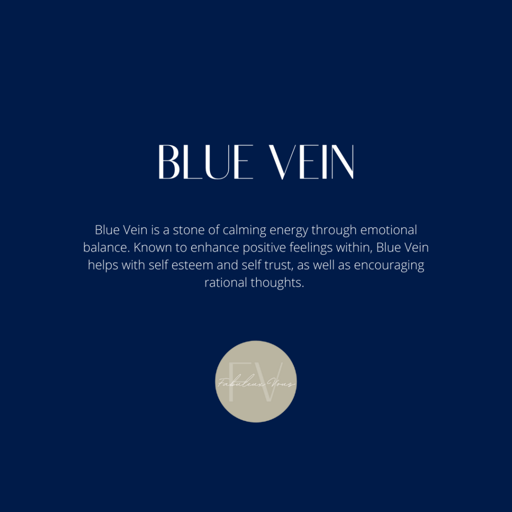 La pierre stg blue vein bead 50cm necklace