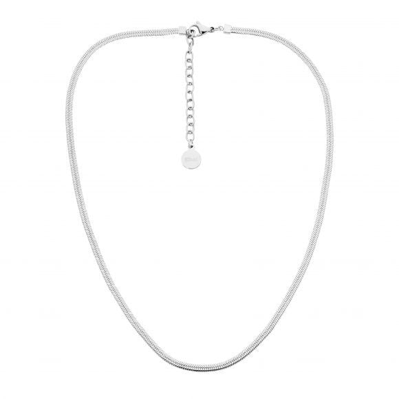 Ellani stainless steel 3mm herringbone necklace