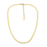 Load image into Gallery viewer, Ellani Gold Plated Stainless Steel 4mm Herringbone Chain
