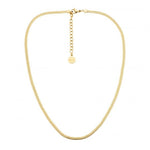 Load image into Gallery viewer, Ellani Gold Plated Stainless Steel 3mm Herringbone Chain
