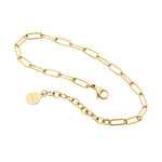 Load image into Gallery viewer, Ellani Gold Plated Stainless Steel Paperclip Bracelet
