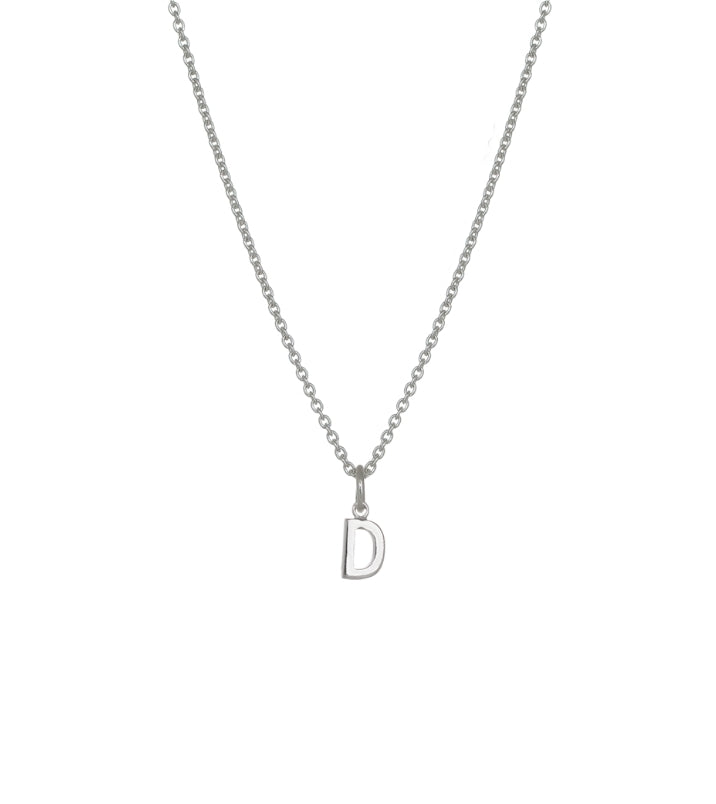 Evolve sterling silver initial 4n50004 mini letter d necklace