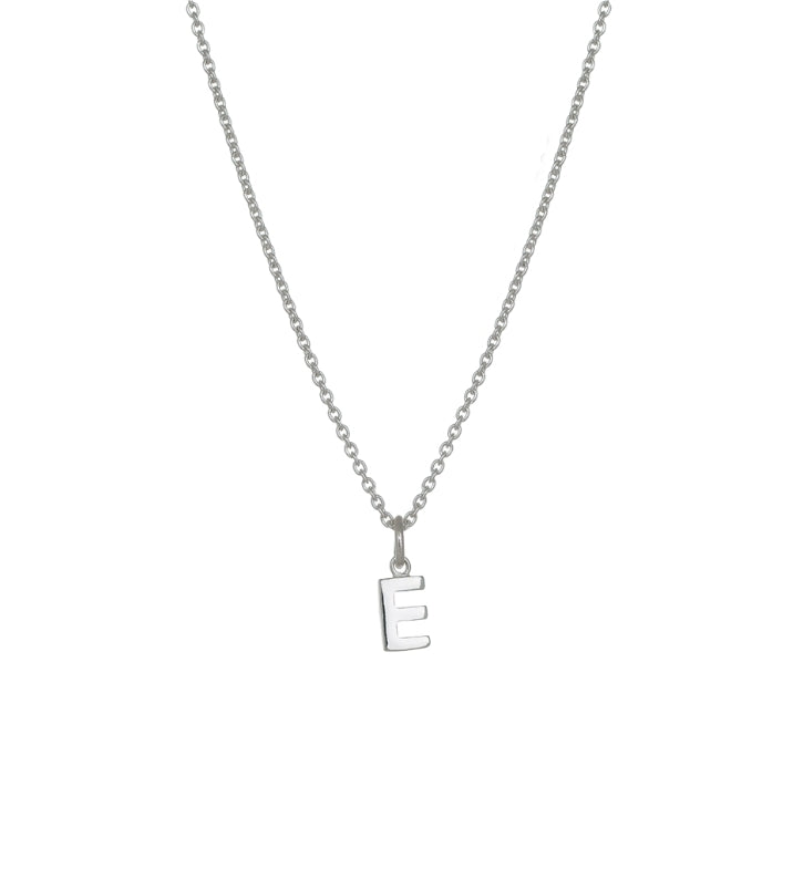 Evolve Stg Initial E Necklace 45cm