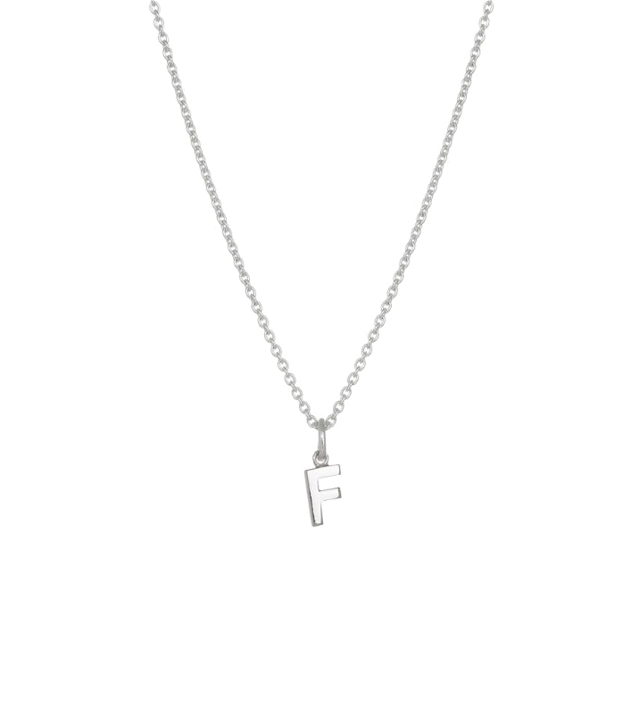 Evolve Stg Initial F Necklace 45cm