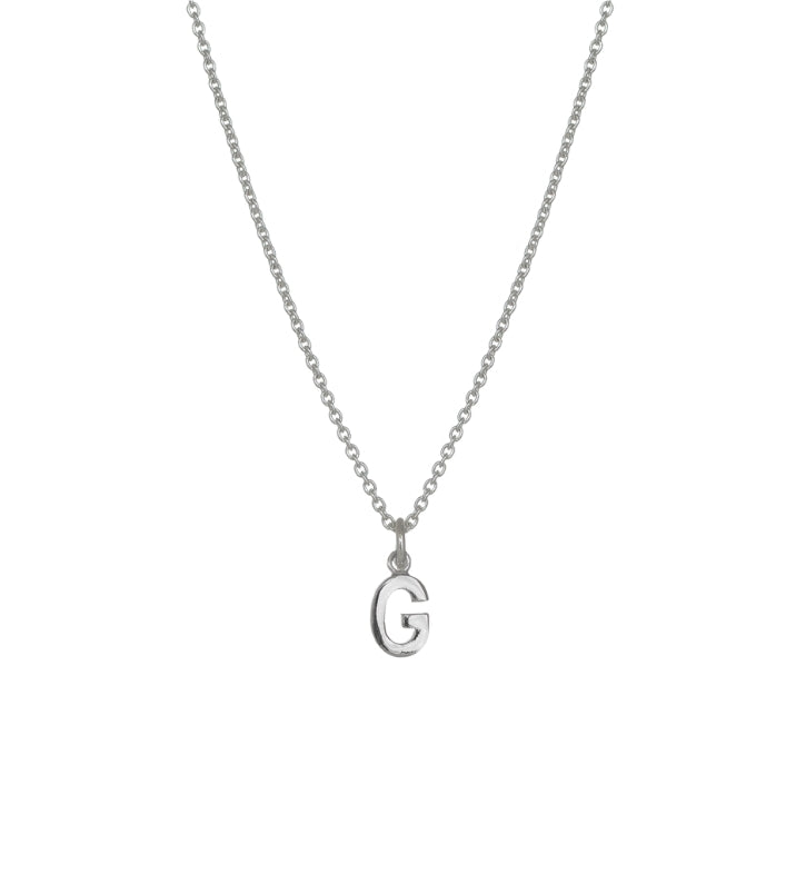 Evolve sterling silver initial 4n50007 mini letter g necklace