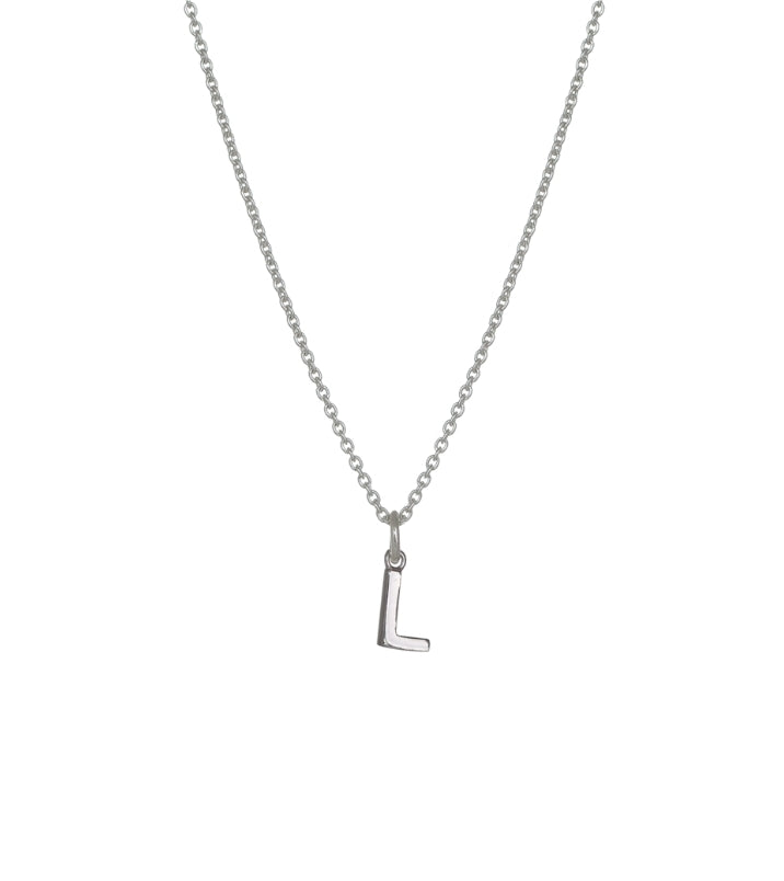 Evolve Stg Initial L Necklace 45cm