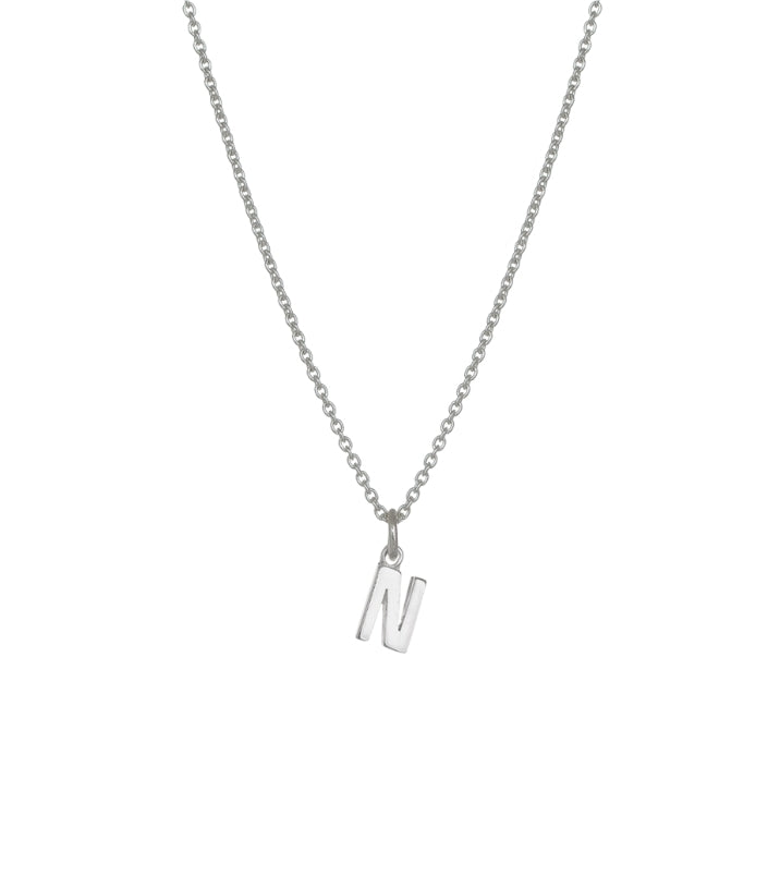 Evolve sterling silver initial 4n50014 mini letter n necklace