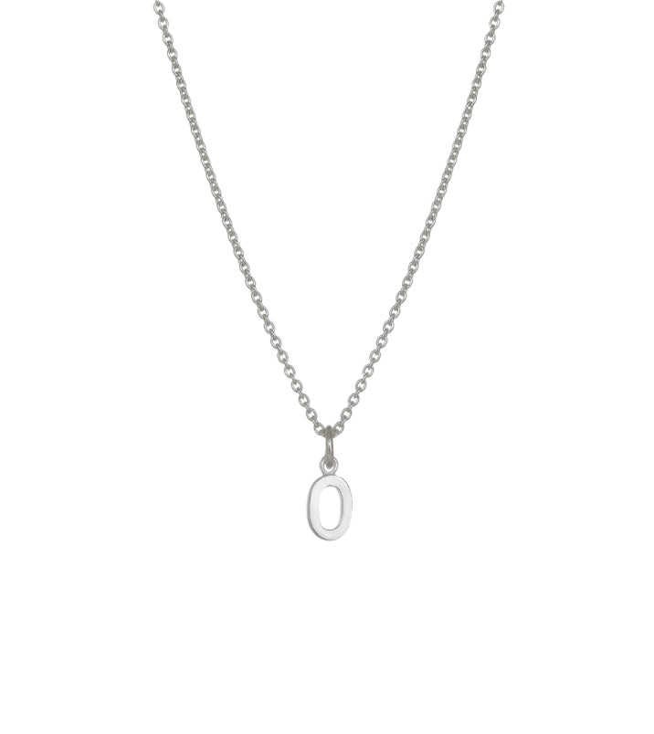 Evolve sterling silver initial 4n50015 mini letter o necklace