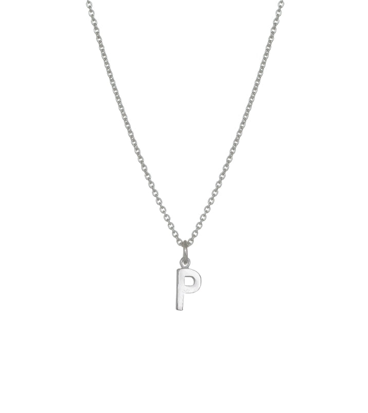 Evolve Stg Initial P Necklace 45cm