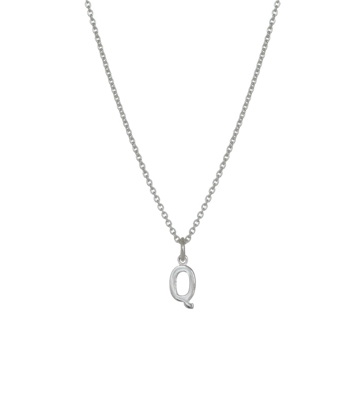 Evolve Stg Initial Q Necklace 45cm