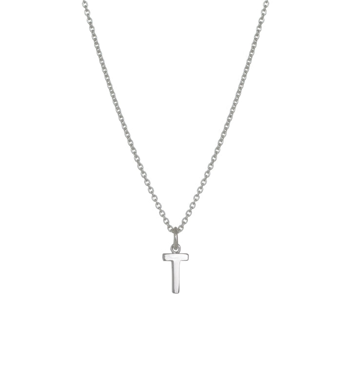 Evolve Stg Initial T Necklace 45cm