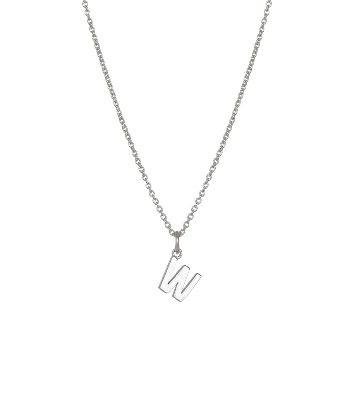Evolve Stg Initial W Necklace 45cm