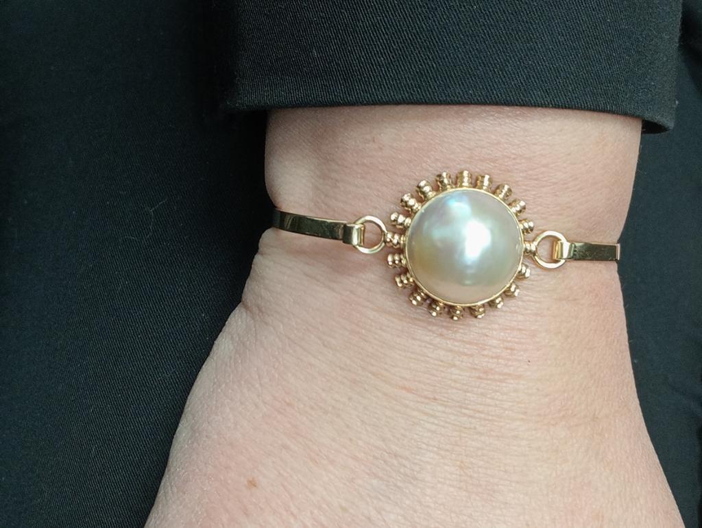 14ct Mabe Pearl Bracelet