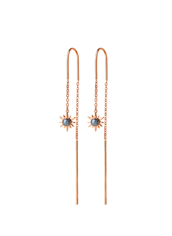 Karen Walker Stg Temptation Pearl Thread Earrings