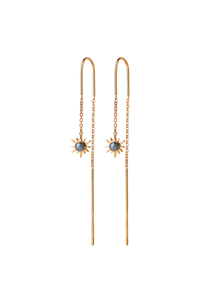Karen walker stg temptation pearl thread earrings