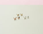 Load image into Gallery viewer, Karen Walker Stg Mini Butterfly Studs

