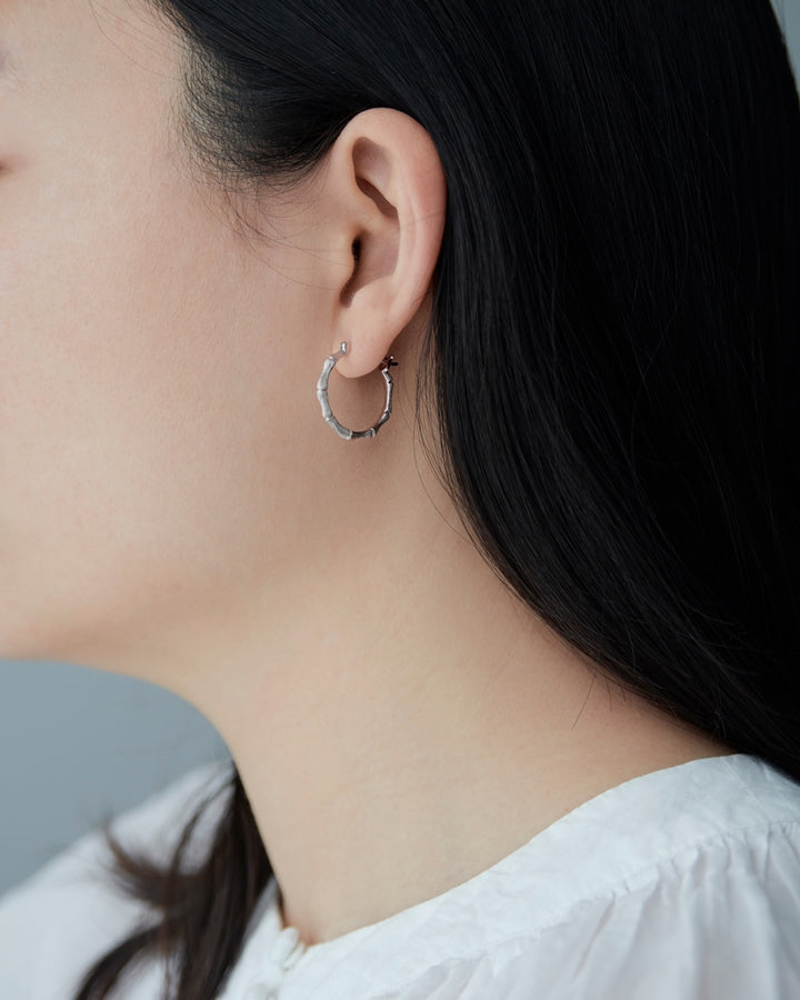 Karen walker stg bamboo hoop earrings