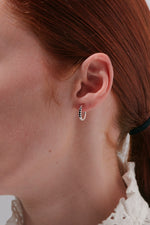 Load image into Gallery viewer, Karen Walker Stg Onyx Miniturist Earrings
