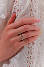 Load image into Gallery viewer, Karen Walker Stg CZ Miniturist Ring
