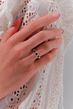 Load image into Gallery viewer, Karen Walker Stg Three Onyx Baroque Ring
