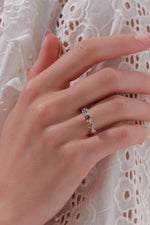 Load image into Gallery viewer, Karen Walker Stg Three CZ Baroque Ring
