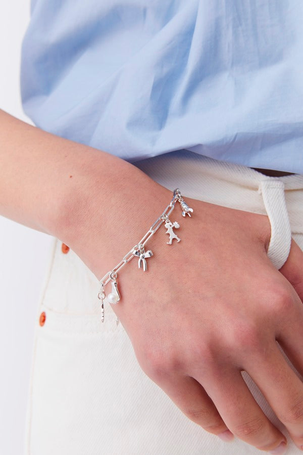 Karen Walker Stg Mini Wisdom Hand Freshwater Pearl Charm