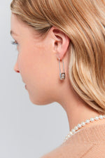 Load image into Gallery viewer, Karen Walker Stg Runaway Safety Pin Earrings

