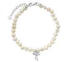 Load image into Gallery viewer, Karen Walker Stg Petite Bow With Pearls Bracelet
