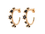 Load image into Gallery viewer, Karen Walker Stg Onyx Baroque Earrings
