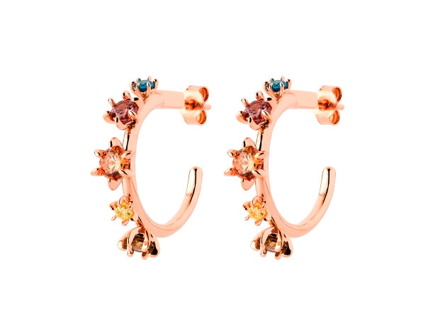 Karen Walker Stg Multi CZ Baroque Earrings