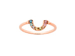 Load image into Gallery viewer, Karen Walker Stg Multi CZ Surrealist Ring

